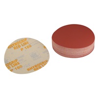 180 Grit, 6" Dia Hook & Loop Sandpaper, 50 Pk